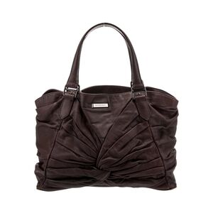 Burberry Vintage Purple Leather Tote